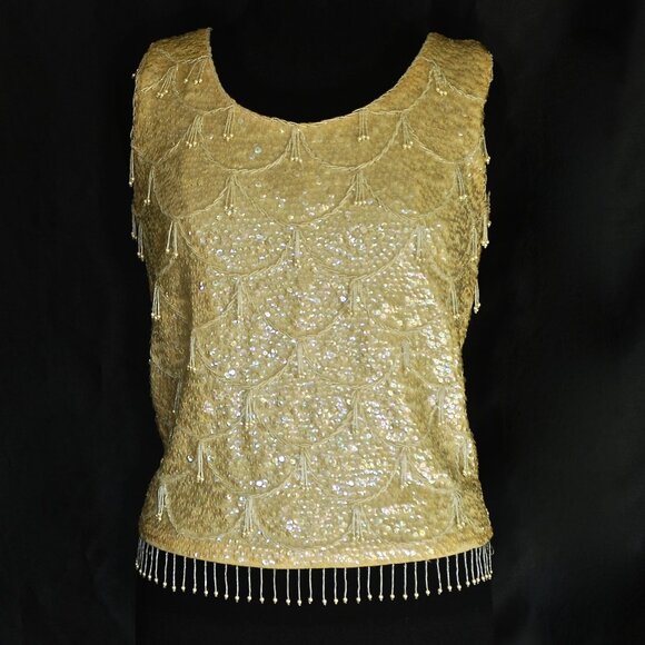 Sun Shing Co. Tops - Sun Shing Co. 1960's Top With Extensive Needlework - British Hong Kong
